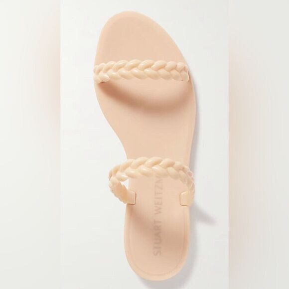 Stuart Weitzman nude Braida Sawyer jelly slip on sandals size 6 - Picture 5 of 5